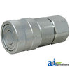 A & I Products Flat Hydraulic Coupler Socket, Female, 1/2" NPT 5" x3" x2" A-FF5018FP-A